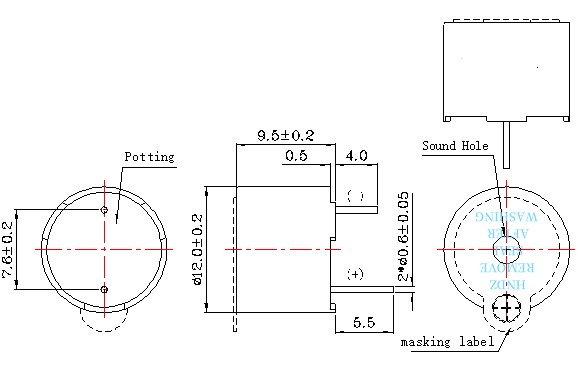 TMB12A03 dimensions